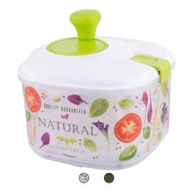 Centrifuga manuale per insalata e verdure 4,2 L, cestello estraibile, SìChef