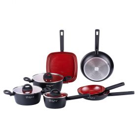 Batteria 10 pezzi, rivestimento in ceramica, induzione, Canyon SìChef