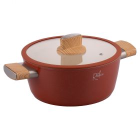 Casseruola 20 cm con coperchio, rivestimento interno in ceramica Fusion Pro II, induzione, Radici Ca