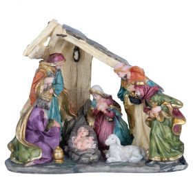 Natività con capanna, 20x9x17cm, Santa's House