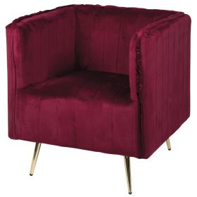 Poltrona vintage, bordeaux, Sibilla