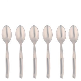 Set 6 cucchiaini caffè in acciaio inox 18/0, Shark