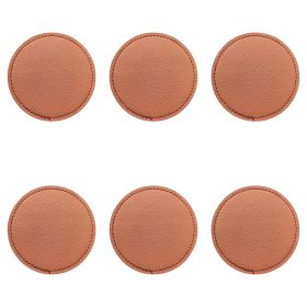 Set 6 sottobicchieri tondi soft touch, Horeca Brown