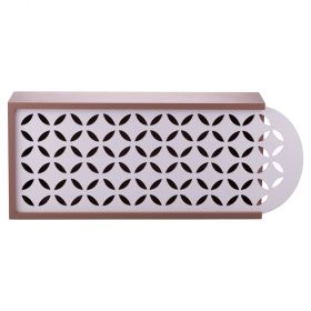 Mensola da muro con anta decorativa scorrevole 55x12x22 cm, Sibilla