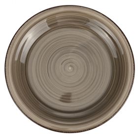 Piatto frutta grigio in stoneware