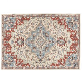 Tappeto orientale rettangolare rosso a pelo corto 150x200 cm, Sibilla