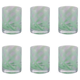 Set 6 bicchieri acqua 340 ml, Vertigo Green