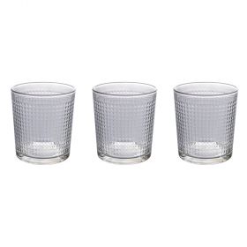 Set 3 bicchieri 270 ml in vetro