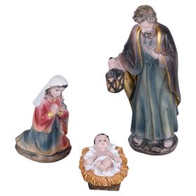 Natività 3 pezzi in poliresina, Santa's House