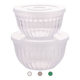 Set 2 ciotole tonde con coperchio, SìChef
