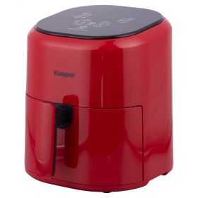 Friggitrice ad aria 5 L, display touch, 1200 W, rosso, Kooper