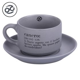 Tazzina caffè con piattino 90 ml, Victionary Cancro