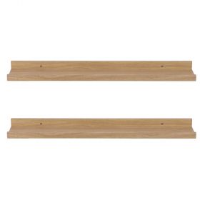 Set 2 mensole da muro in legno di pino, Sìordine