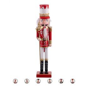 Soldato schiaccianoci natalizio in legno h. 38 cm, Santa's House