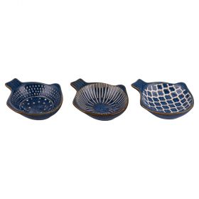 Ciotolina in ceramica, design pesce, Reactive