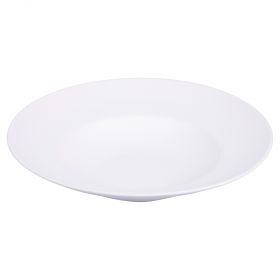 Piatto fondo bianco in gres, Horeca White