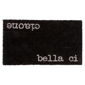 Zerbino ingresso nero 70x40 cm in cocco, S.P.Q.eRe