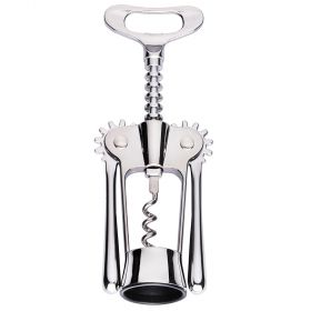 Apribottiglie cavatappi a spirale 2 leve, silver, SìChef