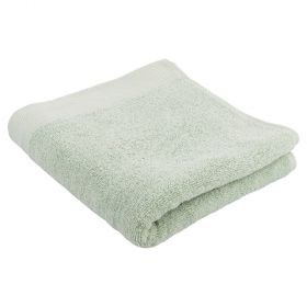 Asciugamano in morbidissimo cotone 50x100 cm, verde salvia, Sibilla