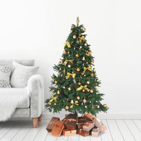 Albero di Natale bacche rosse 490 rami h. 150 cm, Nevada Santa's House