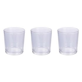 Set 3 bicchieri 270 ml in vetro, Light Pure