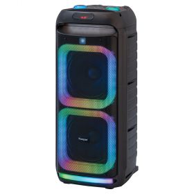 Cassa karaoke wireless 40W, 2 microfoni, Kooper