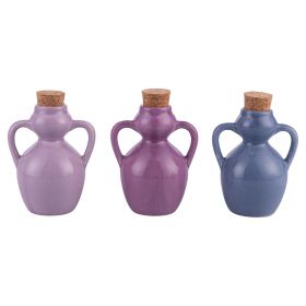 Anfora mini oliera 107 ml in ceramica e sughero, Provence