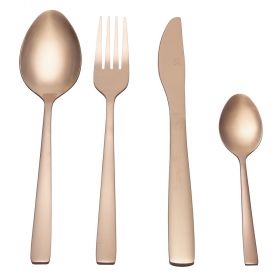 Set 24 posate copper in acciaio lucido, Modern