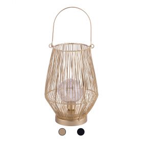 Lampada da tavolo in ferro a batteria, Ø16x22 cm, Sibilla