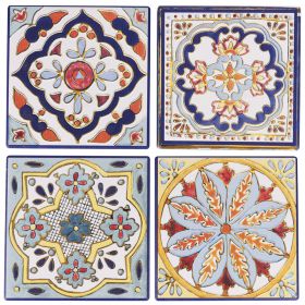 Set 4 mattonelle decorative
