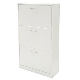 Scarpiera bianca 3 ante 63x24xh.115 cm