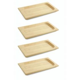 Set 4 scifette in legno di betulla, SìChef