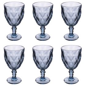 Set 6 calici 340 ml, blu, Elizabeth Sibilla