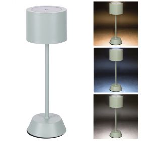 Lampada da tavolo touch ricaricabile, salvia, 4 Toni