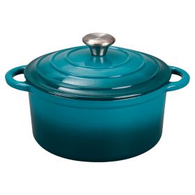 Casseruola con coperchio 20 cm in ghisa smaltata