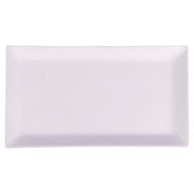 Piatto rettangolare 29x16 cm in gres, Horeca White