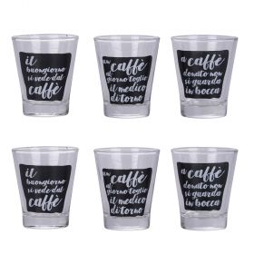 Set 6 bicchierini caffè 90 ml