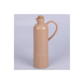 Oliera 635 ml in ceramica, tappo in sughero, Terra, 4 Toni