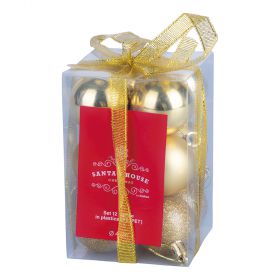 Set 12 palle di Natale Ø 4 cm, Santa's House