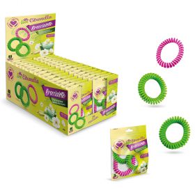 Set 3 bracciali a molla antizanzara alla citronella, Setablu