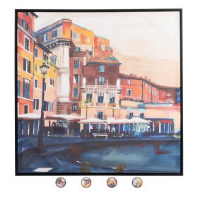 Tela con cornice 60x60 cm, Street Sibilla