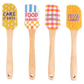 Spatola in silicone e legno, More Amor