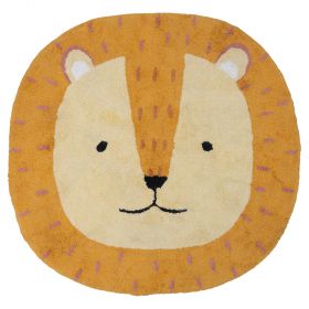 Tappeto tondo bambini 100 cm, design leone, Les Petites