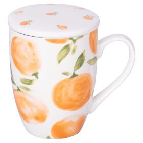 Tisaniera 330 ml in porcellana con coperchio, Fruit Life