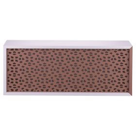 Mensola da muro con anta decorativa scorrevole 55x12x22 cm, Sibilla