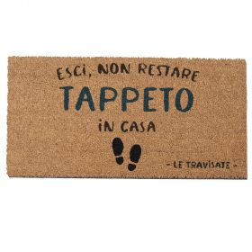 Zerbino ingresso 70x40 cm in cocco, Le Travisate