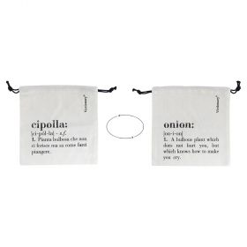Sacchetto cipolla in cotone con laccetto, double face, avorio, Victionary