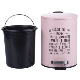 Pattumiera bagno con pedale, Le regole del bagno