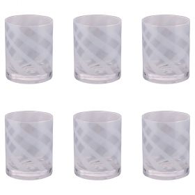 Set 6 bicchieri acqua 340 ml, Vertigo White
