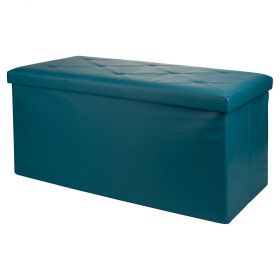 Panca contenitore multiuso ottanio 76x38x38 cm, Sibilla